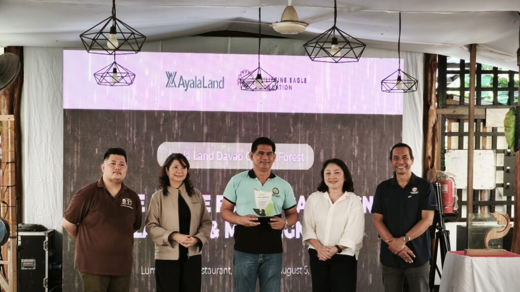 Ayala Land and PEF recognizing one of its partners