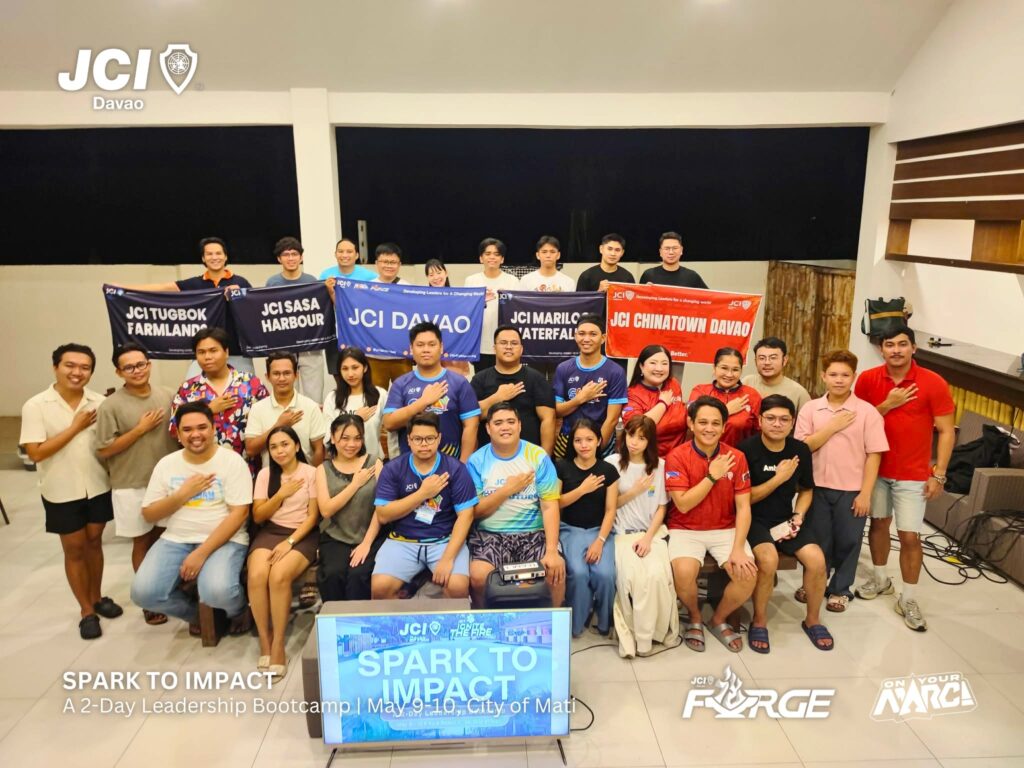 More than 30 JCI leaders, officers, and new members participated in Spark To Impact, a transformative JCI leadership training designed to strengthen leadership, governance, and community impact across the Davao Region.