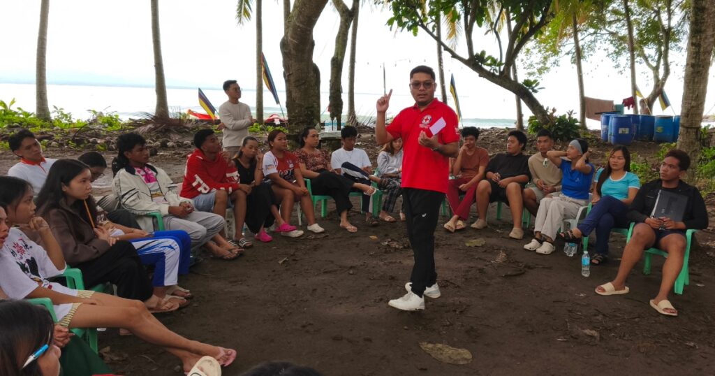 Participants learning disaster mapping and risk reduction during Mangrove Camp 2026.